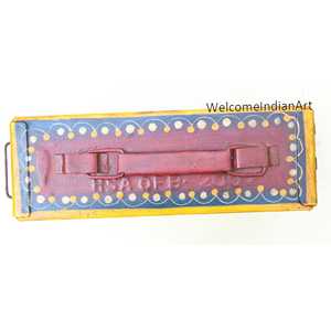 Vintage 1970s Metal Hierro Modelo 1 Caja De Almacenamiento Decorativa Retro - Product Image 3