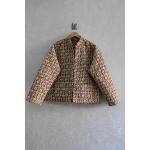 Veste d'hiver à manches longues en coton tissé à la main en Inde, imprimé floral, réversible, fermeture à boutons, écologique - Product Image 1