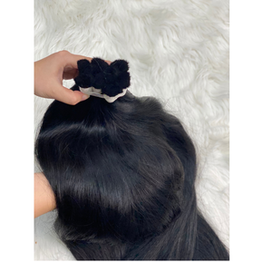 Paquetes de cabello humano natural virgen 100% vietnamita cabello a granel suave de extensiones de precio al por mayor de Vietnam - Product Image 1