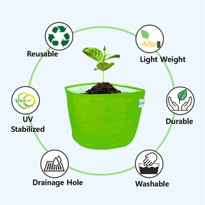 ถุงปลูกสีเขียวความแข็งแรงสูงสำหรับระเบียงและสวนระเบียงสำหรับปลูกผักผลไม้สมุนไพรและดอกไม้ที่บ้าน - Product Image 5
