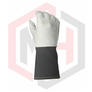 Guantes de trabajo de seguridad de cuero con logotipo personalizado de proveedor de fábrica de Pakistán protección de manos industrial con OEM - Product Image 4