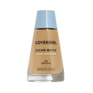 COVERGIRL คลีน แมท ลิควิด ฟาวเดชั่น เวิร์ม เบจ 545, 1 ออนซ์ (บรรจุภัณฑ์อาจแตกต่างกันไป) - Product Image 1