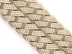 À la mode unisexe luxe argent cubain lien chaîne D couleur VVS clouté diamant testeur vérifier Moissanite pour mariage - Product Image 6