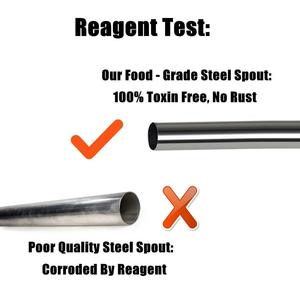<b>Top</b> Selling Stainless Steel Food Grade Peg Measure and Bottle Stopper (<b>Silver</b>) -Sets of 2 - Product Image 5