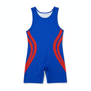 Custom Maroon <b>Black</b> Stripe Wrestling Singlet Stretch Spandex Quick Dry Breathable Compression Athletic Uniform for <b>Men</b> Youth - Product Image 5