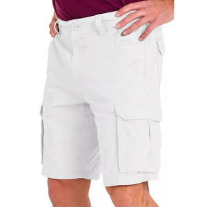 Short cargo rouge en coton de qualité supérieure coupe régulière décontracté conçu pour l'été short cargo pour hommes - Product Image 4