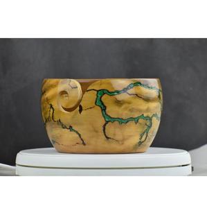 Cuenco para Hilos de Madera Ecológico con Diseño Elegante de la INDIA - Product Image 1