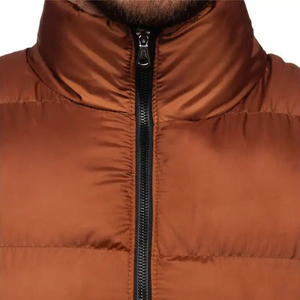 Nouvelle Arrivée 2026 – Doudoune en Toile pour Homme, Col Montant, Logo Personnalisé sur le Devant, Grandes Tailles, Style Urbain, Prix de Gros - Product Image 4