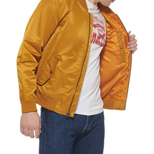 Chaquetas de bombardero de hombre ajustadas de la mejor calidad para adultos, chaquetas de bombardero de hombre de venta directa de fábrica en color sólido - Product Image 5