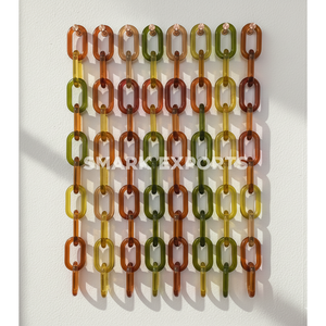 ห่วงโซ่คล้องผนังทำจากเรซินสุดหรูสำหรับแขวนตกแต่งบ้านสไตล์ศิลปะติดผนังอะคริลิคสำหรับห้องนอนห้องนั่งเล่นและสำนักงาน - Product Image 4