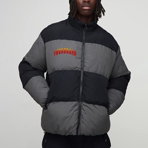 Vente en gros Vêtements décontractés d'hiver Doudoune 2 tons pour homme sans capuche Vêtements d'hiver ripstop imperméables personnalisés Doudoune pour homme - Product Image 1