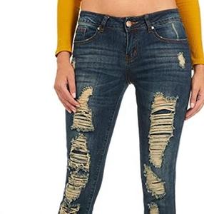 กางเกงยีนส์เดนิมพรีเมียมปี 2021 ทรงสกินนี่เอวกลางสำหรับผู้ชายและผู้หญิง สไตล์เซ็กซี่ลำลองแนวสตรีทแวร์ สามารถปรับแต่งได้ น่ารักแบบ 3 มิติ - Product Image 6