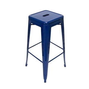 Silla de Café Estilo Industrial GCFC024 Tolix en Azul Claro, de Respaldo Alto y Diseño Confortable - Product Image 1