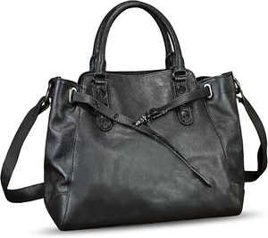 Elegante y elegante bolso de mano de piel de vaca para mujer OEM personalizado bolso de mano genuino para mujer bolso de hombro de moda al por mayor - Product Image 1