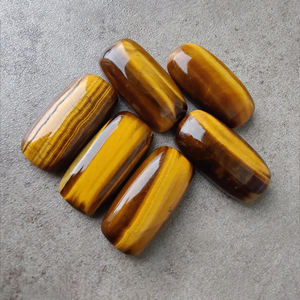 Top Grade AAA Grade Naturel Oeil de Tigre Pierres Précieuses Grand Coussin Forme Cabochon Dos Plat Calibré Toutes Les Tailles Disponibles En Gros - Product Image 2