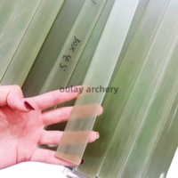 Grade A + 4.5mm * 30mm * 1200 mm Barre de fibre de verre pour tir à l'arc EFG Clear Fiberglass Sheet Strips