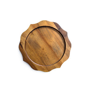 Placas cargadoras de madera de alta calidad al por mayor para la decoración de hoteles y bodas, la mejor placa cargadora de mesa para utensilios de cocina - Product Image 6