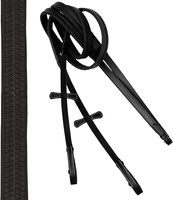 Bride anglaise rose pour chevaux | Noseband anatomique Snaffle & Brow band Jumping English Bridle avec Flash et caoutchouc Rein