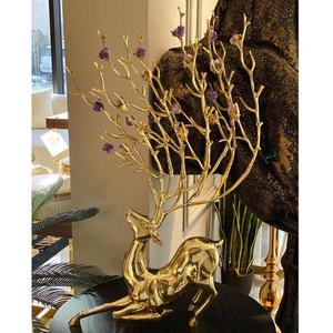 Modern Polished Sculpture Antique Style Metal <b>Statue</b> for Decorative Abstract Shelves Interior Design Accents Mantelpiece - Product Image 3