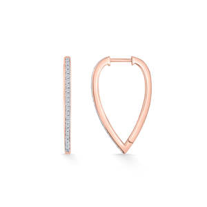 Boucles d'oreilles en or avec diamants pour femmes, modèle Gilded Sequence - Product Image 5