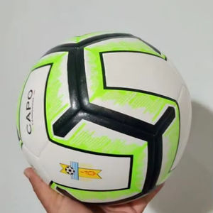 Ballon de football classique portable vierge, logo personnalisé, taille 4/5, PU de haute qualité, ballons d'entraînement pour équipe de club, OEM - Product Image 1