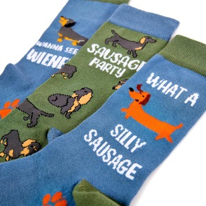 Calcetines para mascotas con logotipo personalizado, divertidos diseños de perro salchicha, caja de regalo ideal para regalar artículos minoristas a la venta a granel, fabricante de Vietnam - Product Image 3