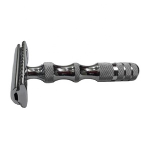 Rasoir de sécurité à double tranchant en acier inoxydable de haute qualité pour hommes, outil de rasage pour barbier, visage, corps et zone bikini - Product Image 1