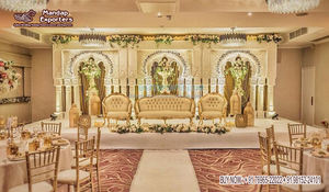 Conte de fées décor de mariage scène en Fiber blanche Grand mariage indien scène en Fiber victorienne Style victorien thème romain scène de mariage - Product Image 4