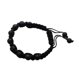 Crystal <b>bracelet</b> Black Lava Thread Round <b>Beads</b> <b>Bracelet</b> 8mm Stone Gemstone Fashion <b>Men</b> and Women Gift Energy - Product Image 1