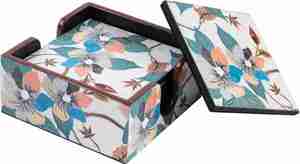 ที่รองแก้วทำจากไม้สีดำทำด้วยมือถาดรองแก้วกาแฟทำจากเรซินสไตล์รักที่รองแก้วชาจากอินเดียฟรี - Product Image 2