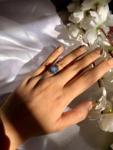 Bague en pierre précieuse en argent, bague de qualité supérieure pour femme et homme pour toute occasion - Product Image 2