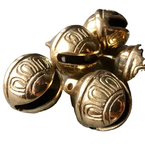 Hot Selling Brass Christmas Jingle Bell Set Of 5 Church And Home Decorative Wholesale Small Brass Bells Available For Gifts Item