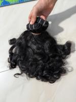 Extensions de cheveux indiens vierges Remy personnalisées de qualité supérieure pour I-Tip, ondulations naturelles, lisses, ondulées, toutes couleurs