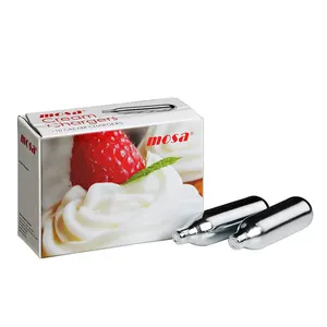 Global Supplier of HIghest Quality 7.8g and 8.5g Fill Exotic Mosa Brand Whipped Cream Charger in 10 Pack