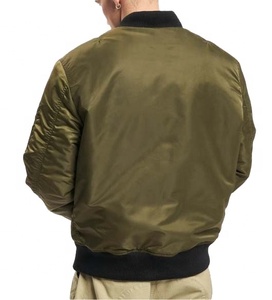 Veste bomber en toile imperméable et coupe-vent de style streetwear de haute qualité avec broderie personnalisée pour hommes - Product Image 5