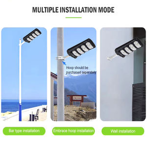 Control remoto integrado todo en uno, resistente al agua, a la oscuridad del anochecer, fotocélula, 100W-700W, luces de calle solares ABS para estacionamiento - Product Image 5