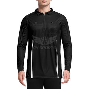 Maillot d'arbitre de football professionnel pour hommes à manches longues Fabricant personnalisé Chemise de référence durable, confortable et élégante Parfaite - Product Image 2