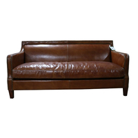 Leder-Design Hochwertiges Schaumstoffgefülltes 3-Sitzer Ausziehbares Konvertierbares Sofa-Set Metallbeine Wohnzimmer Esszimmer Werkstatt