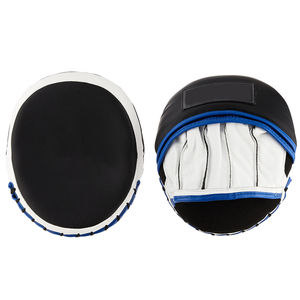 Boxing <b>MMA</b> Focus Mitts Black Orange Color Highest Quality Custom PVC Leather Curved Shaped Fighting Punching <b>Dummy</b> Micro Mitts - Product Image 1