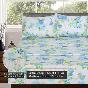 Parure de lit sur mesure en coton blanc uni, taille King, avec jupe de lit, pour usage domestique et hôtelier – Vente en gros, fabrication usine - Product Image 6