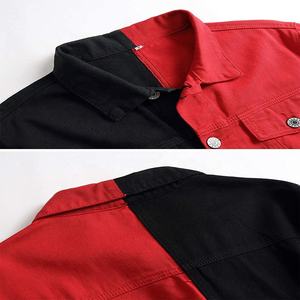 Ripped Fashion <b>Men</b> <b>Denim</b> <b>Jacket</b> Stand Collar Front Logo Stylish Streetwear Design Slim Fit Warm Blue Winter Outerwear Casual - Product Image 5