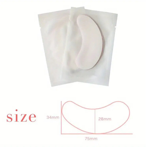 100 pares de almohadillas desechables para los ojos sin alcohol, Kit de herramientas sin batería, Parche de pestañas de fórmula sin alcohol para extensiones de pestañas - Product Image 3