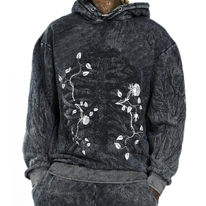 Los mejores fabricantes de ropa de Pakistán, pantalones acampanados personalizados, Conjunto de jogging desteñido al sol lavado con ácido vintage, chándales lavado con ácido - Product Image 5