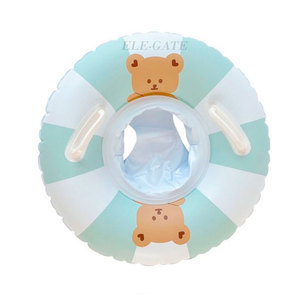 Bouée gonflable Donut pour enfants avec poignées et filet pour les jambes, pratique pour les baignoires et les sièges de bain - Product Image 1