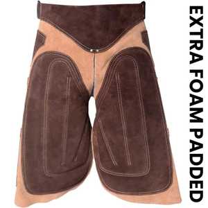 Tablier maréchal-ferrant à la mode Premium forgeron en cuir plein maréchal-ferrant soins du sabot maréchal-ferrant hommes femmes tablier réglable marron et noir - Product Image 2