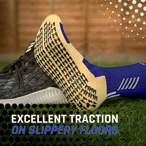 ถุงเท้าหุ้มข้อสำหรับเล่นฟุตบอลของลูกเรือพร้อมโลโก้สีทึบพิมพ์ลายสำหรับฤดูใบไม้ผลิ - Product Image 6