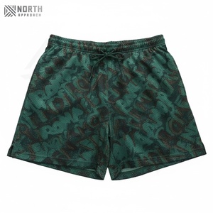 Pantalones Cortos Deportivos de Secado Rápido de Doble Capa para Hombre con Bolsillo, Ropa Deportiva Masculina, Pantalones Cortos de Compresión para Correr, Gimnasio, Entrenamiento, Verano - Product Image 2