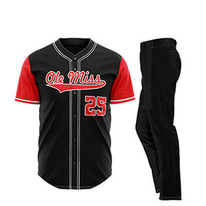 Conjunto de Uniforme de Béisbol Personalizable, 100% Poliéster, Transpirable, de Secado Rápido, Camisetas de Cuello Redondo para Softbol Masculino, Colores y Logotipo Personalizados - Product Image 5