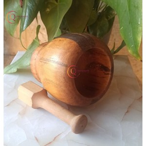 Mortero de madera único y calidad de MAJA Cocina Esencial molinillo perfecto para hierbas ajo nuez especias al por mayor - Product Image 3