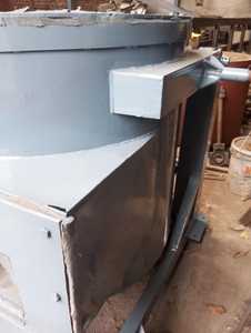 Vente chaude 600 Kgs four inclinable hydraulique Design moderne four électrique opération facile pompe de fusion des métaux moteur de creuset - Product Image 3